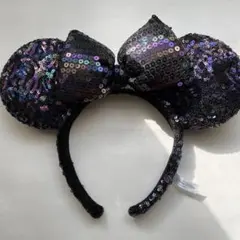 ミニーマウス風スパンコールカチューシャ