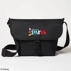 Disneyland Paris ロゴ刺繍 ショルダーバッグ