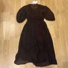 ★新品未使用タグ付き★Ray Cassini ロングワンピース ブラウン