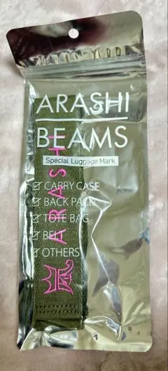【嵐を旅する展覧会】ARASHI BEAMS ラゲッジタグ 緑☆新品未開封