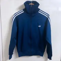 adidasトラックジャケット70s 80s ヴィンテージ デサント製 紺 古着