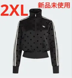 adidas サテンポルカドット トラックジャケット 2XL トラックトップ