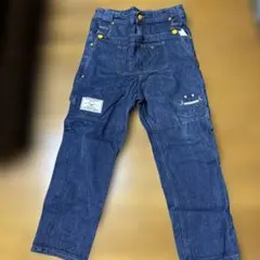 UP SMILE デニムオーバーオール