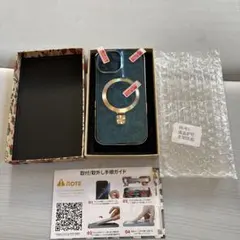 iPhone15用クリアケース マグネットリング付き