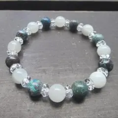 ☆女性のお守り石☆クリソコラｘムーンストーンブレスレット　天然石