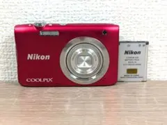 動作確認済】Nikon COOLPIX A100 レッド SDカード コンデジ - メルカリ