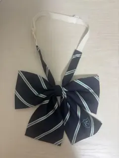 arCONOMi 制服リボン ネイビー×グリーン ストライプ
