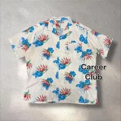 USA製 Career Club 花柄アロハシャツ 総柄