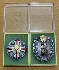 消防勲章　3点　silver 消防勲章 3点 silver 消防勲章 3点 silver