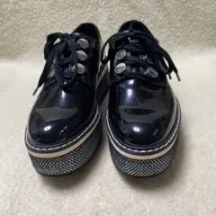 ザラウーマン ZARAWOMAN 厚底スニーカー ブラック 厚み4.6㎝ 24㎝