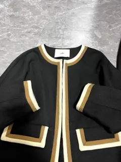 美品Tiaraティアラカラーブロックセットアップスーツ