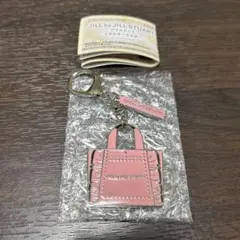 ジルスチュアート　フリルトートメタルキーホルダー　ピンク