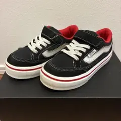 VANS ブラック/レッド スニーカー ベルクロ付き　19cm