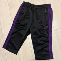 Needles ニードルズ トラックパンツ カプリパンツ ブラック パープル
