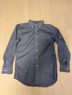 ユニクロ　ネイビー チェック柄 シャツ