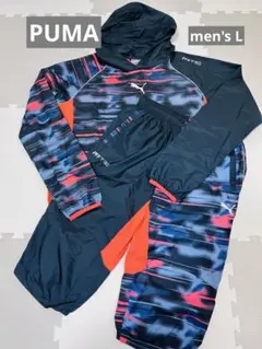 PUMA ピステ上下 ブラック/オレンジ