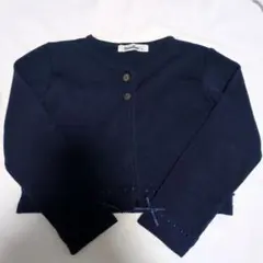 ファミリア　カーディガン　紺　120