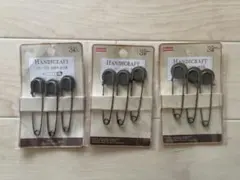 ブローチピン3セット