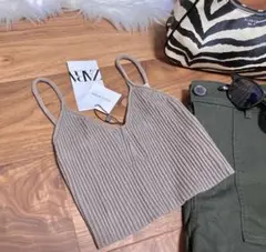 ZARA♥︎リブニットキャミ☀︎未使用☀︎