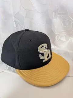 New Era 福岡ソフトバンクホークス キャップ 7 1/2 プロコレ - メルカリ