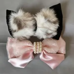 ☆レトロリボン　アクセサリー　髪飾り　バレッタ　2個セット☆