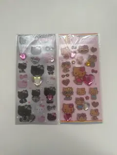 【正規品】　ハローキティ　キラキララインストーンシール　2点　セット