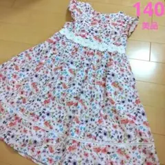 any FAM 花柄ワンピース 140 ピンク　フラワー　エニィファム
