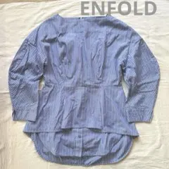 ENFOLD SOMELOS ランダムタックブラウス ホワイト シャツ 38 - メルカリ