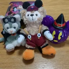 ダッフィー 　ジェラトーニ　ぬいぐるみバッジ ハロウィン