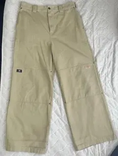 ANTIMID x Dickies ダブルニー ワークパンツ ベージュ バギー ANTIMID x Dickies ダブルニー ワークパンツ ベージュ バギー - メルカリ