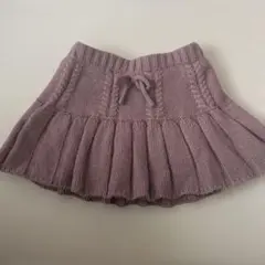 最終値下げ　プティマイン　ニットスカート ショートパンツ付き　80 90 S