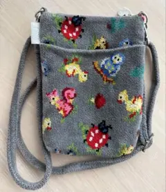 フェイラーFEILER ハイジ スマホショルダー グレー 美品