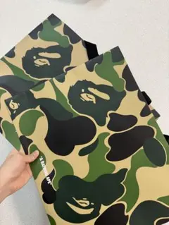 A BATHING APE カモフラージュ ショップ袋 2枚セット
