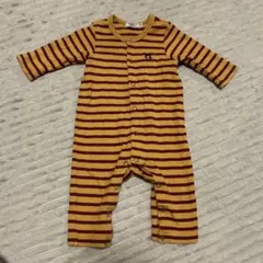 DOUBLE.B ストライプロンパース　70センチ