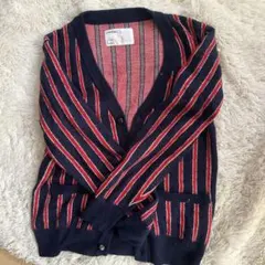 INHERIT ストライプカーディガン