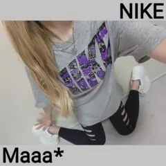 珍しくて激かわすぎデザイン♡ NIKE　ロゴ　Tシャツ　これは使える！