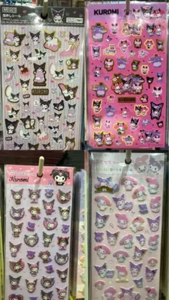 KUROMI キャラクターシール 4シートセット
