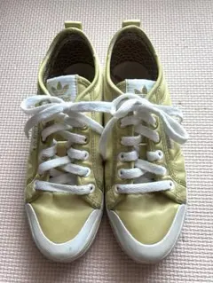 レアadidas originals ゴールド　ホワイト　スニーカー　23cm