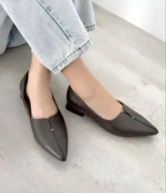 ORiental Traffic ポインテッドトゥパンプス　ブラウン