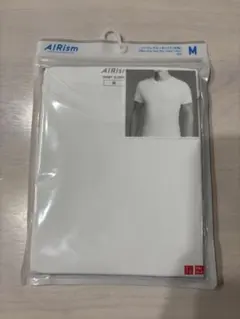 【新品未開封】UNIQLO AIRism コットンクルーネックT M 白のサムネイル
