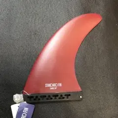 新品未使用シングルフィン9インチ　ブラック×レッド、 スクリュー付き 新品未使用シングルフィン9インチ ブラック×レッド、 スクリュー