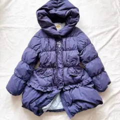 サイズ140 Mezzo Piano ロングダウンコート　2way フード　紺