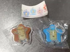 くれよんのくろくん アクリルキーホルダー 2種セット ガチャ　めじるし