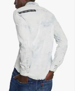 デジグアル　デニムシャツ 長袖　刺繍ポケット