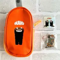 ３点セットイカク　ポーチ アクリルスタンド キラキラシール　ノベルティ　グラニフ