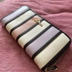 Clelia 長財布 マルチカラー ストライプ　中古のサムネイル