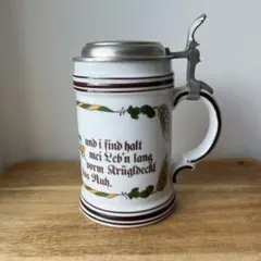 【ドイツ製】ビアマグ 蓋付き 陶器 ビールジョッキのサムネイル