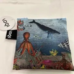 【新品】LOQI エコバッグ 海洋生物柄 収納ポーチ付きのサムネイル