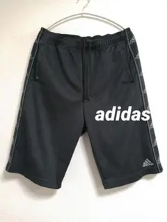値下げ♪【アディダス】メンズ　ハーフパンツ　トレーニングウェア　ジャージ　黒