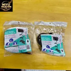 【新品】2個セット　角度自由調整クリップ　スマホ ホルダー ブラック